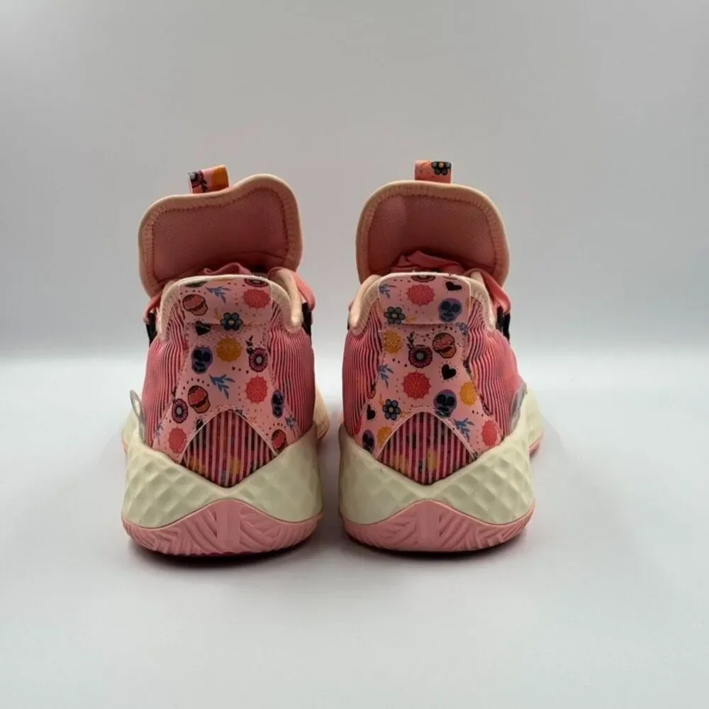 Adidas Mens 7 Pink Harden Vol. 5 Sugar Skull Dia de los Muertos Boost